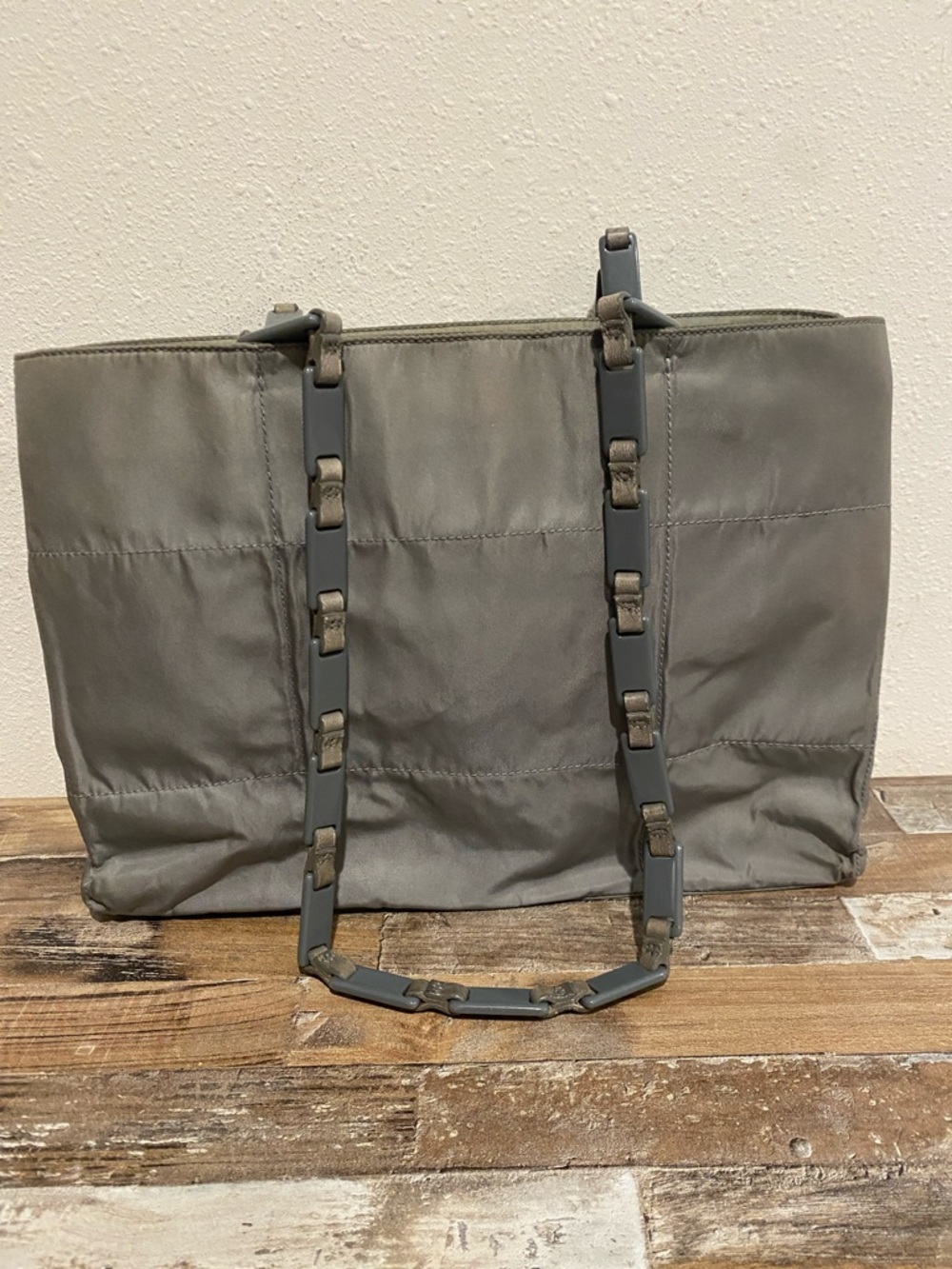 Prada Grey Nylon Tote Bag with COA - Picture 3 of 16